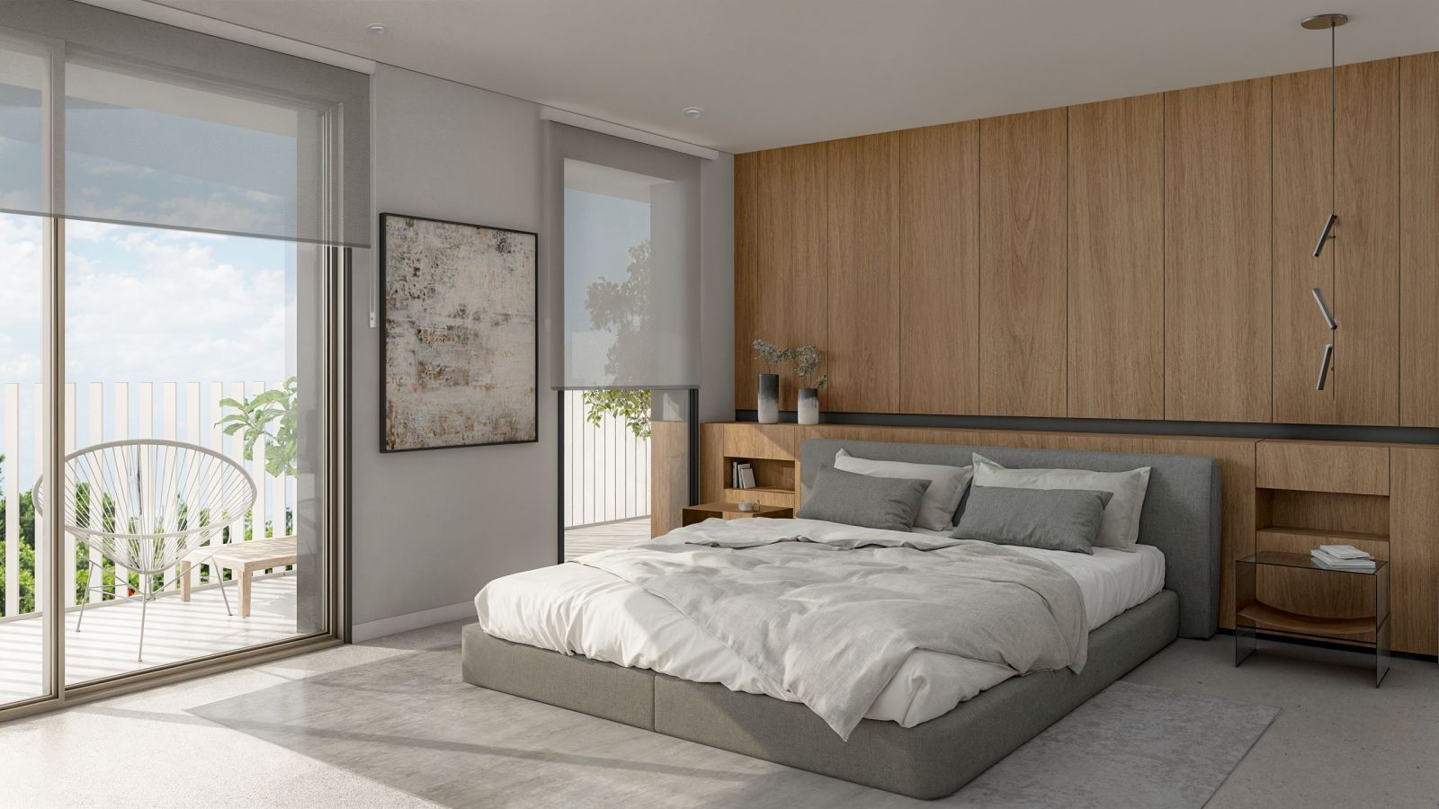 03 modern bedroom with balcony view