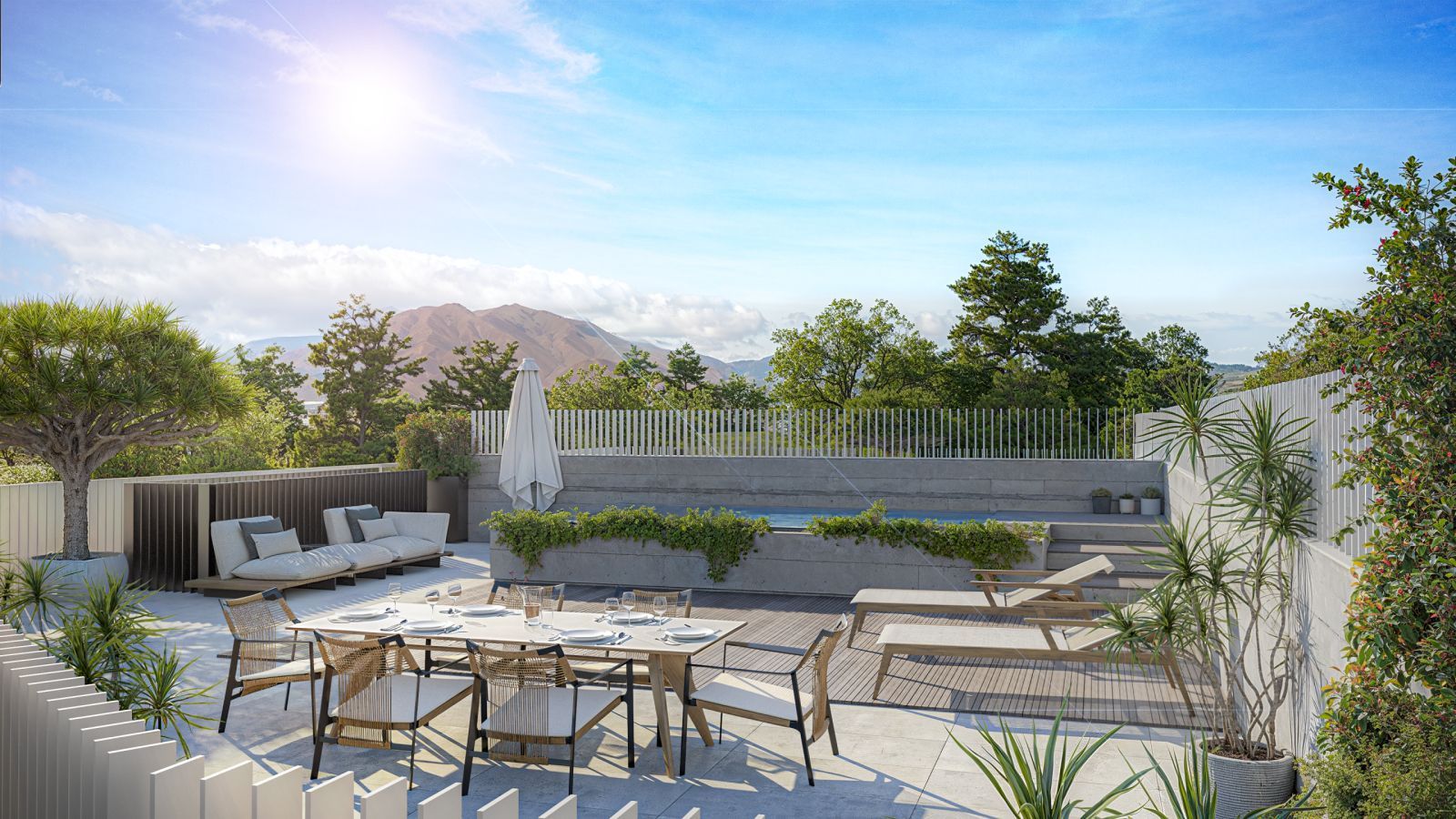 09 modern outdoor dining patio